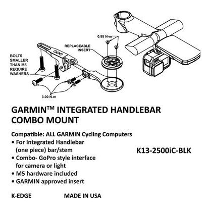 Integrated Combo für Garmin Edge und GoPro