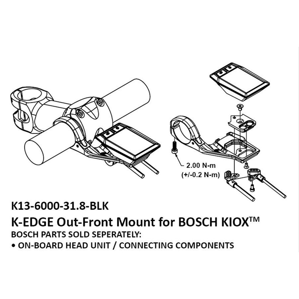 Bosch Kiox Computer Out-Front E-Bike Mount
